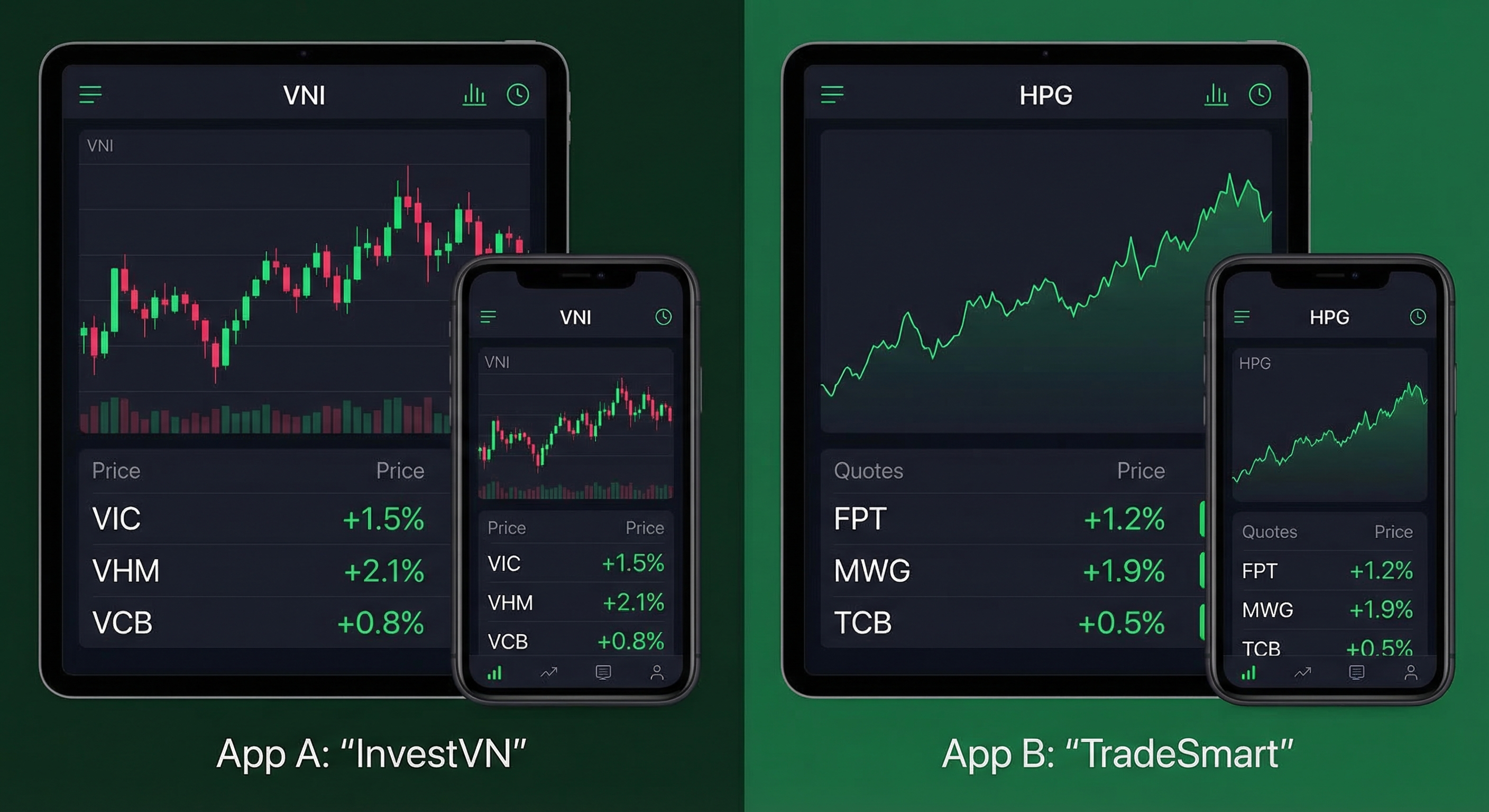 So sánh các app đầu tư chứng khoán uy tín tại Việt Nam 2026