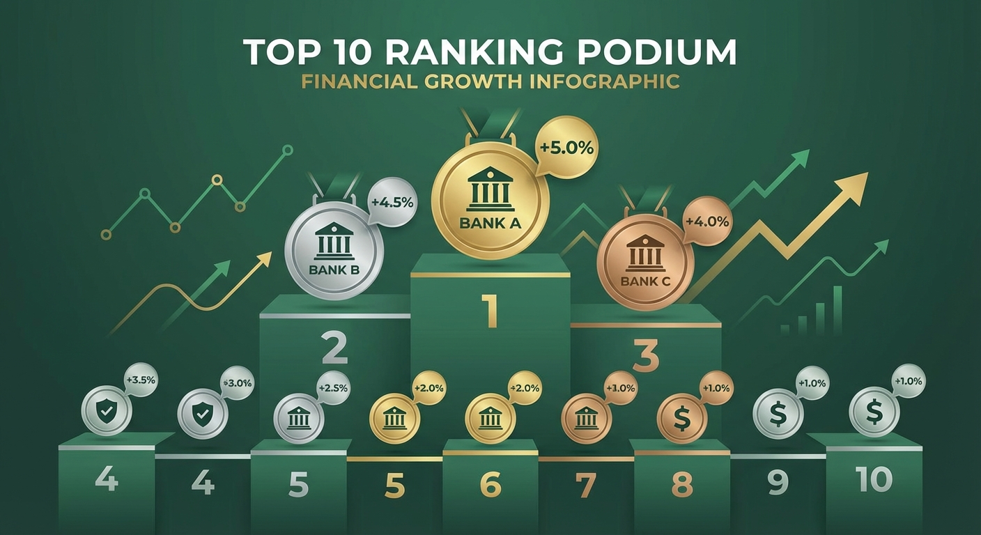 Top 10 ngân hàng lãi suất cao nhất 2026